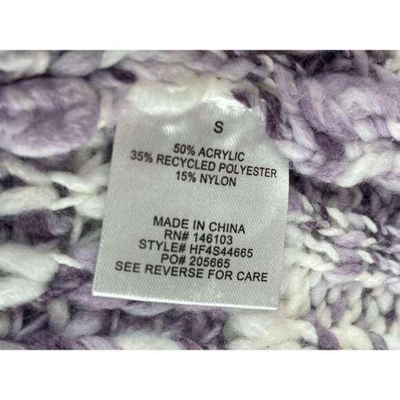 Hippie Rose Lavender Combo Knit Cardigan Sweater S - Picture 12 of 12
